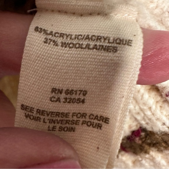 Fee People | Snow Drift Fair Isle Cowl Neck Sweater Size Small - Picture 6 of 6